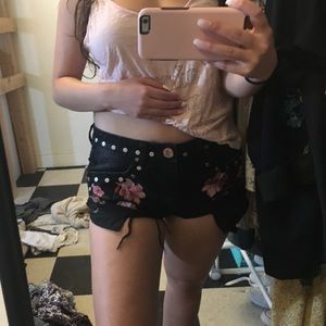 Flower printed shorts